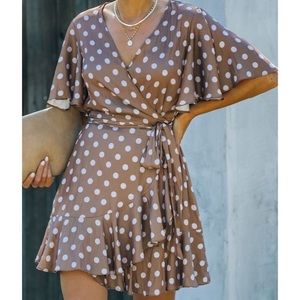 Polka dot romper